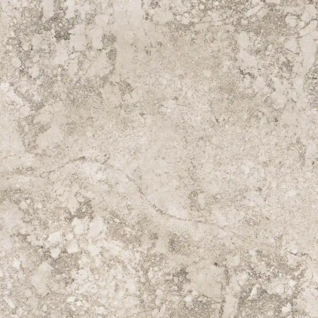 Cava Tea 3D laminate sample, a sand-battered light tan stone