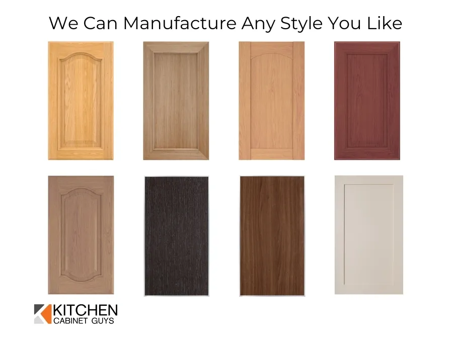 Board of eight cabinet door styles the workshop can manufacture